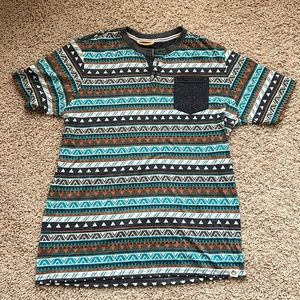 LIKE NEW // Free Planet striped pocket tshirt